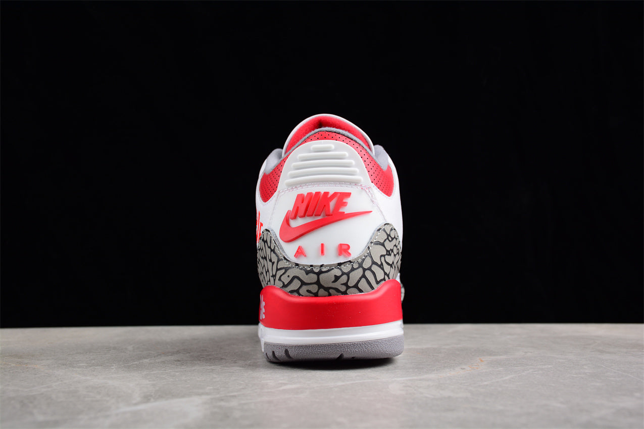 Air Jordan 3 OG Fire Red DIY "Love Basketball" Shoes - Best Reps Website 2025