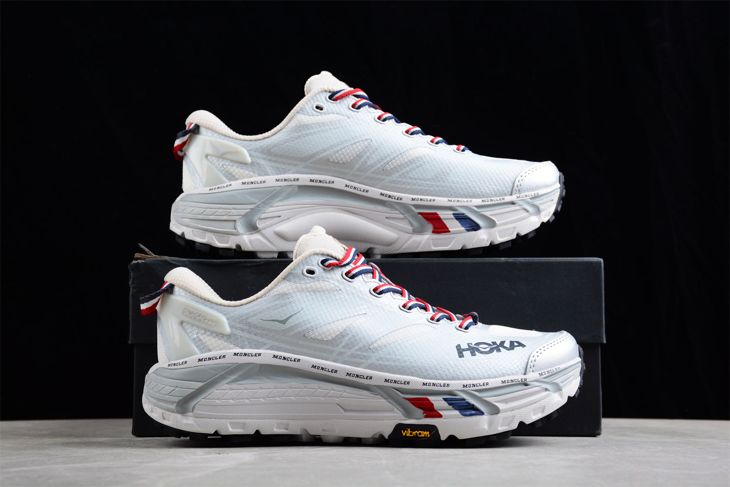HOKA ONE ONE Moncler X Mafate Speed 2 'Nimbus Cloud/Harbor Mist' - Best Reps Website 2025