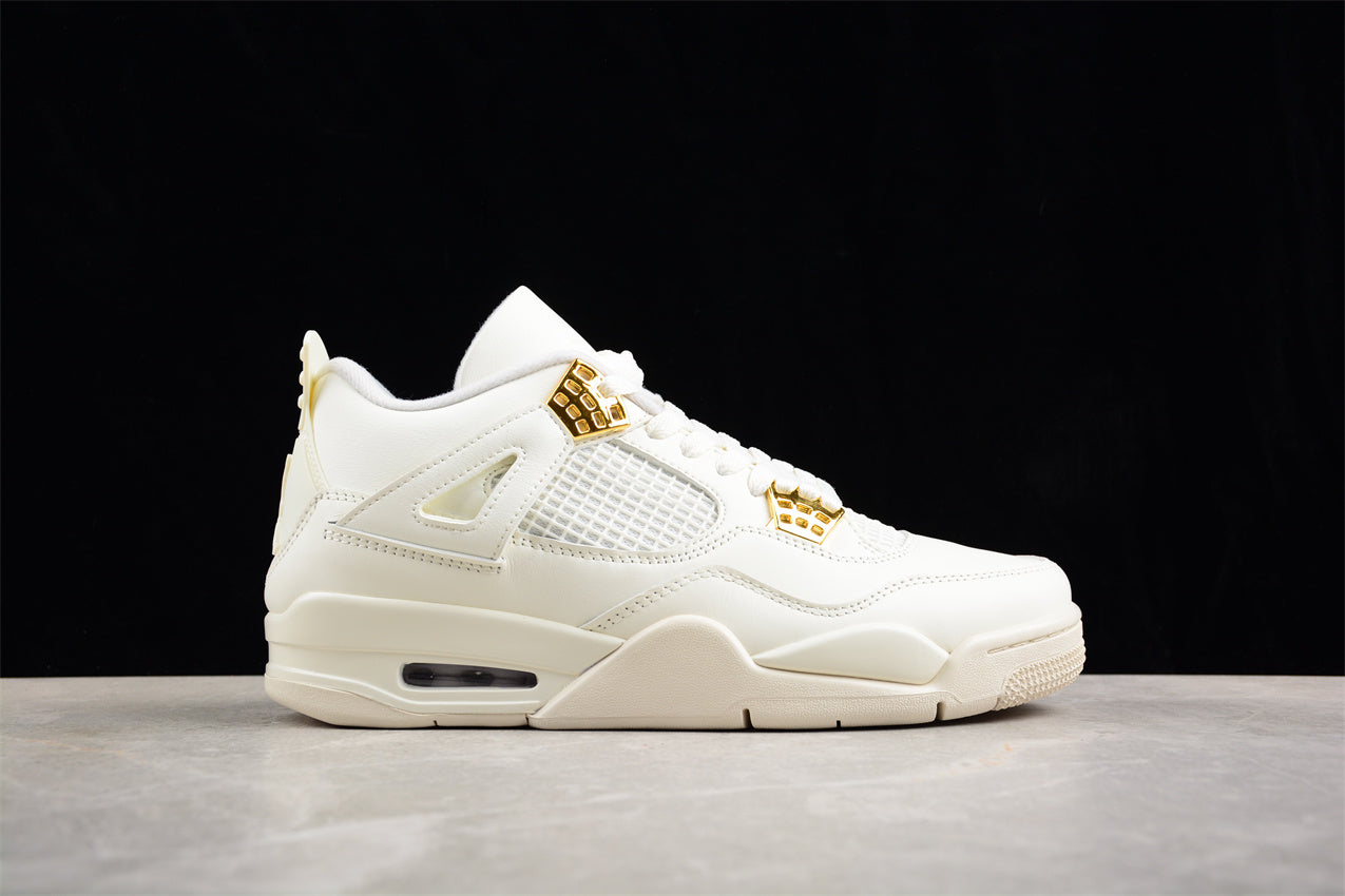 Air Jordan 4 Retro 'White Metallic Gold' - Best Reps Website 2025