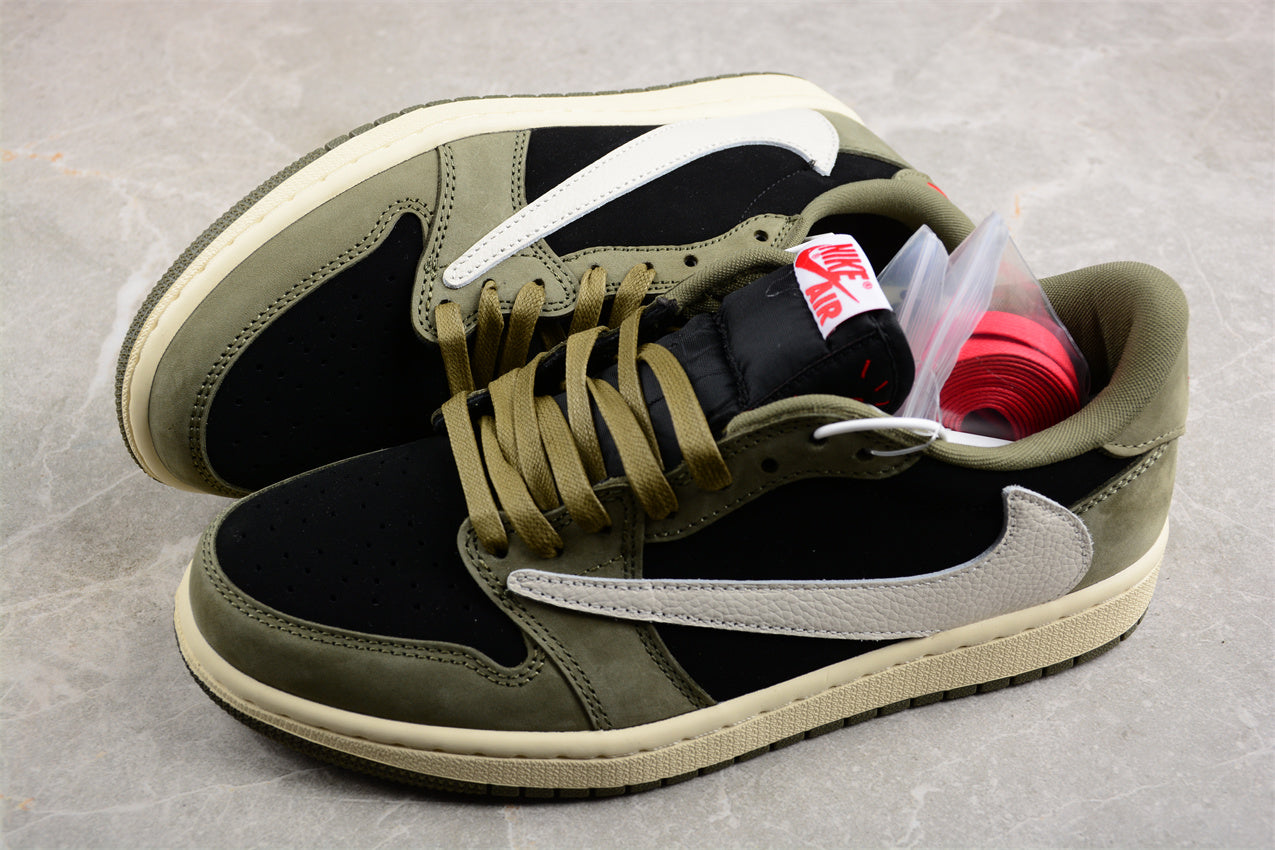 Jordan 1 Low Travis Scott "Dark Olive"