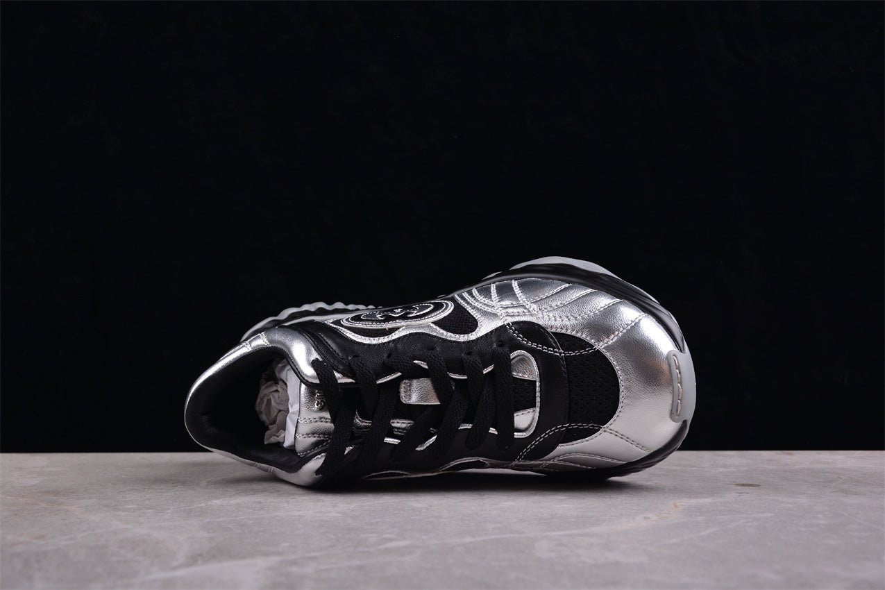 Gucci Ripple Sneaker "Silver Black" - Best Reps Website 2025