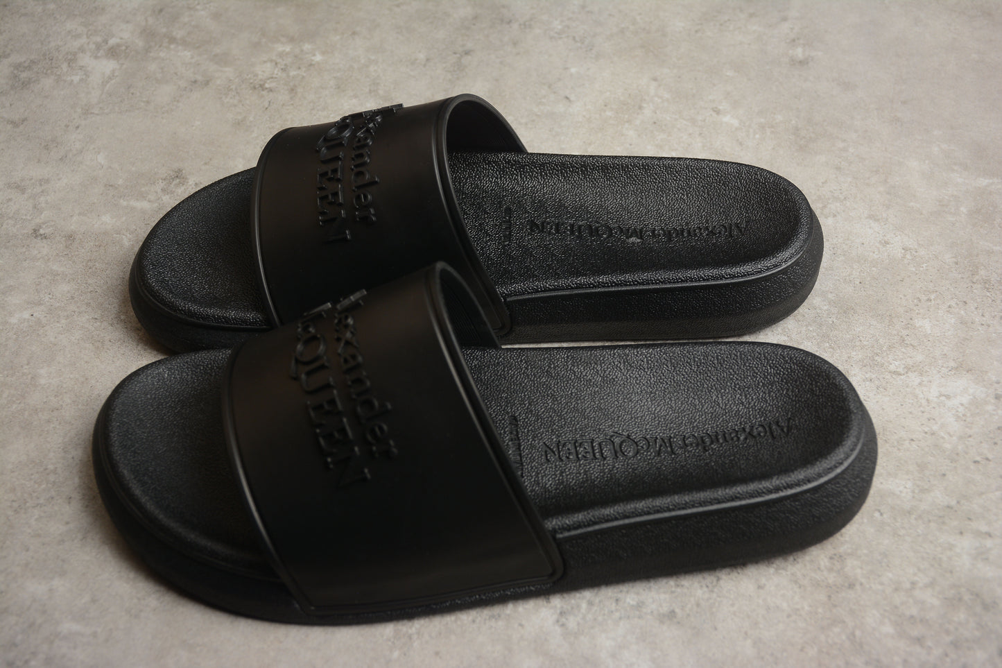 Alexander McQueen Pool Slide in Black - Best Reps Website 2025