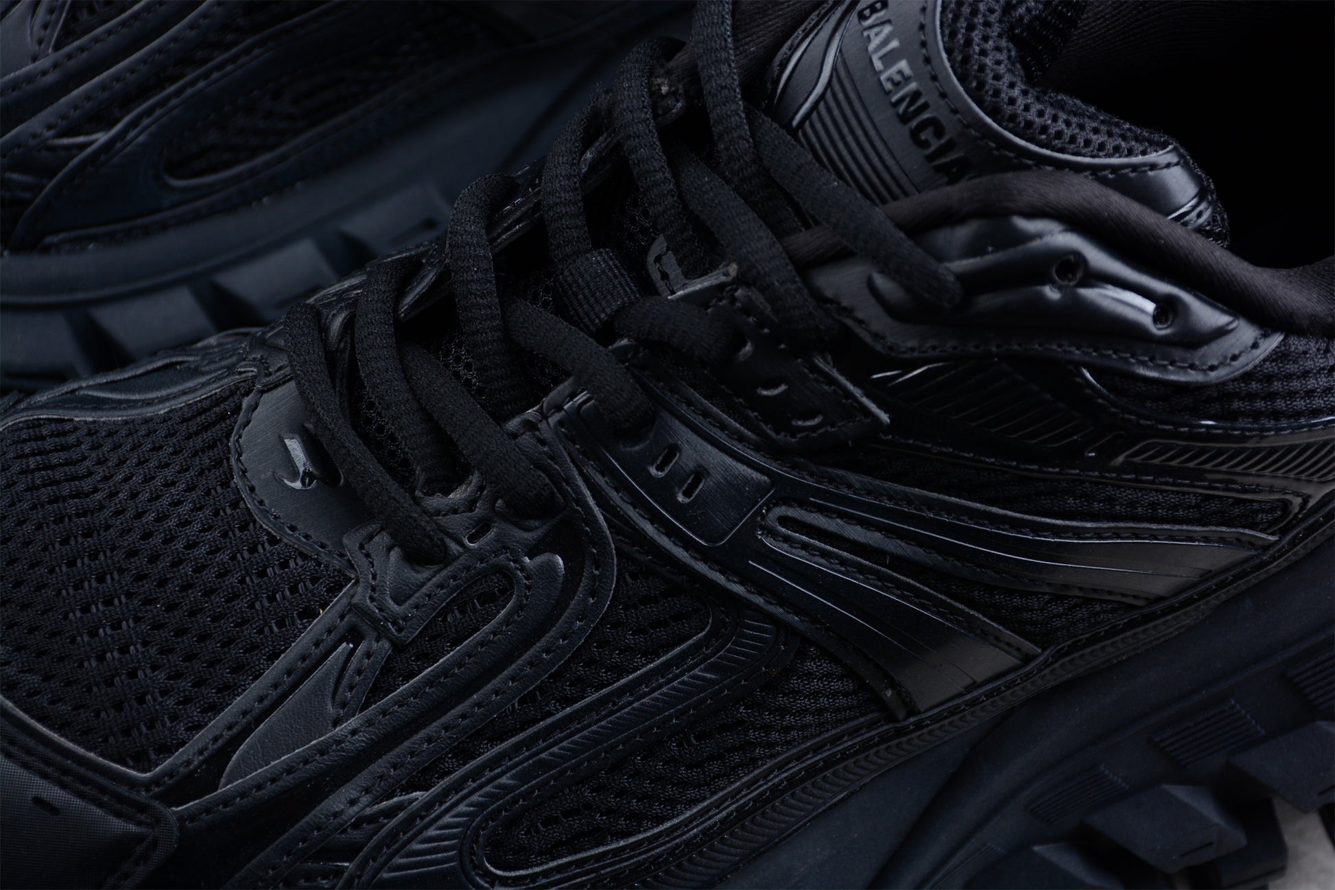 Balenciaga Defender Rubber Platform Sneakers in Black - Best Reps Website 2025
