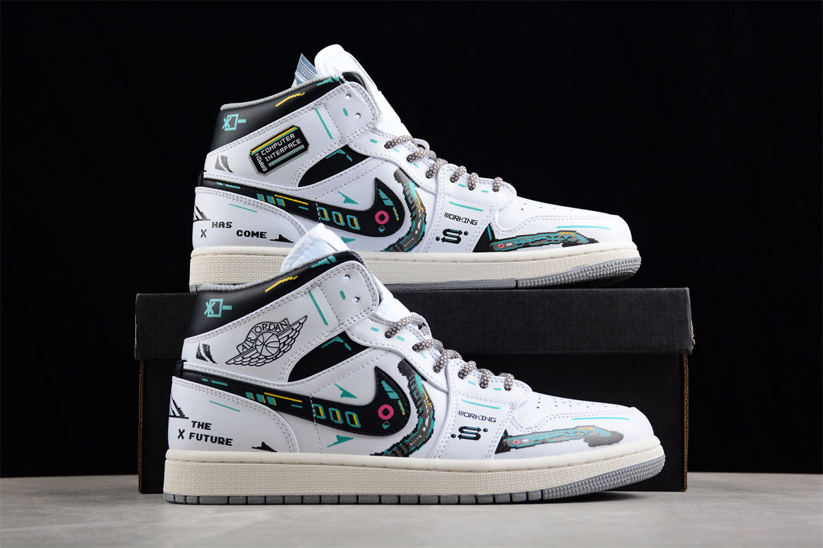 Air Jordan 1 Mid "The Future" White Black - Best Reps Website 2025