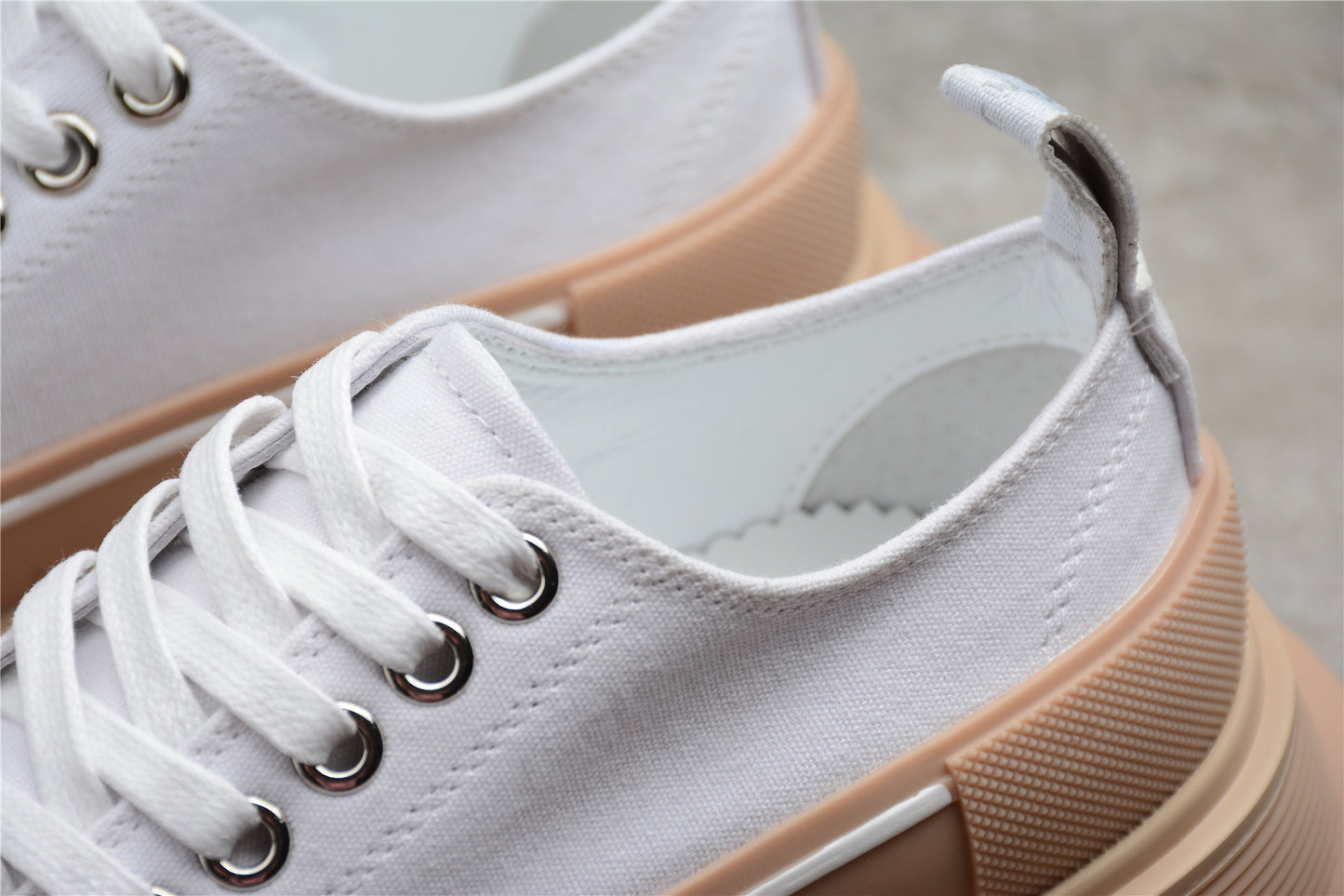 Alexander McQueen Tread Slick Low in White/Tan - Best Reps Website 2025