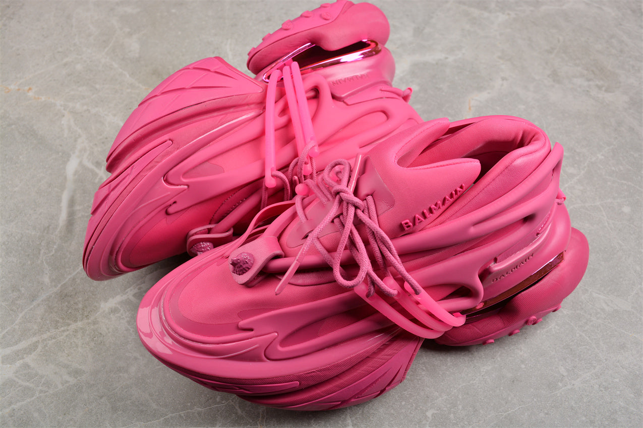 Balmain Unicorn Trainers in Neoprene and Leather Rose - Best Reps Website 2025