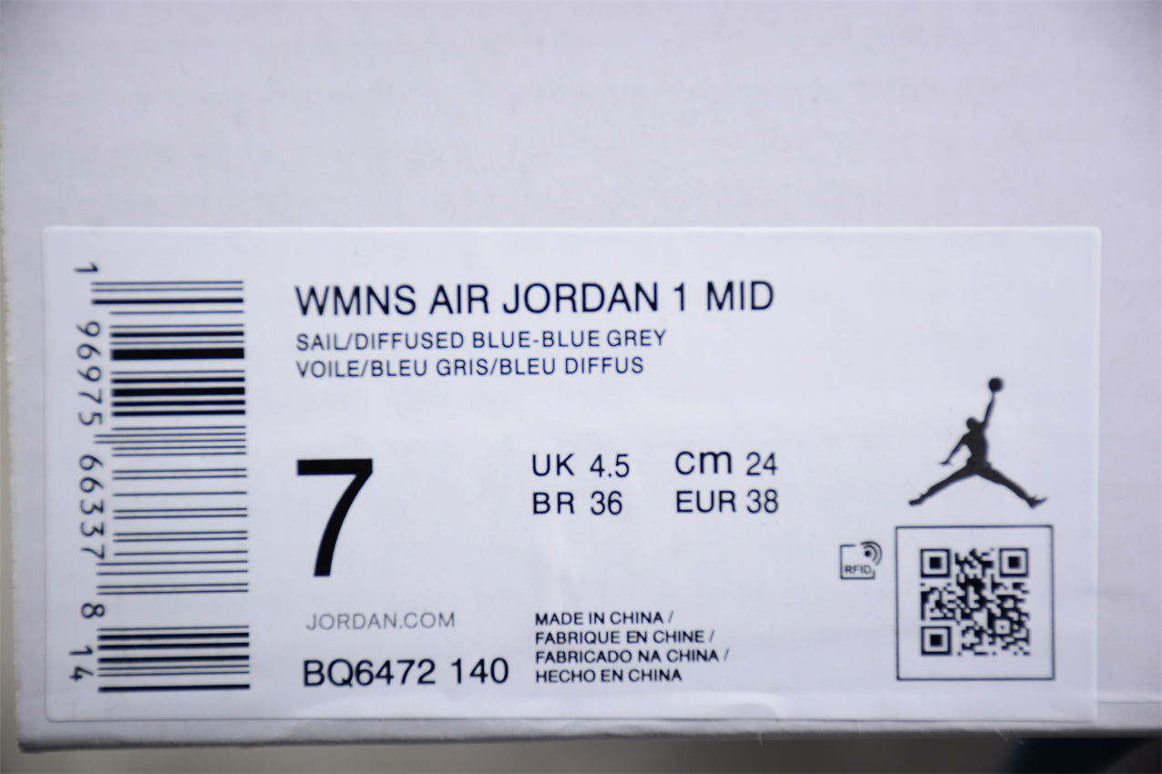 Nike Air Jordan 1 Mid "Diffused Blue" - Best Reps Website 2025