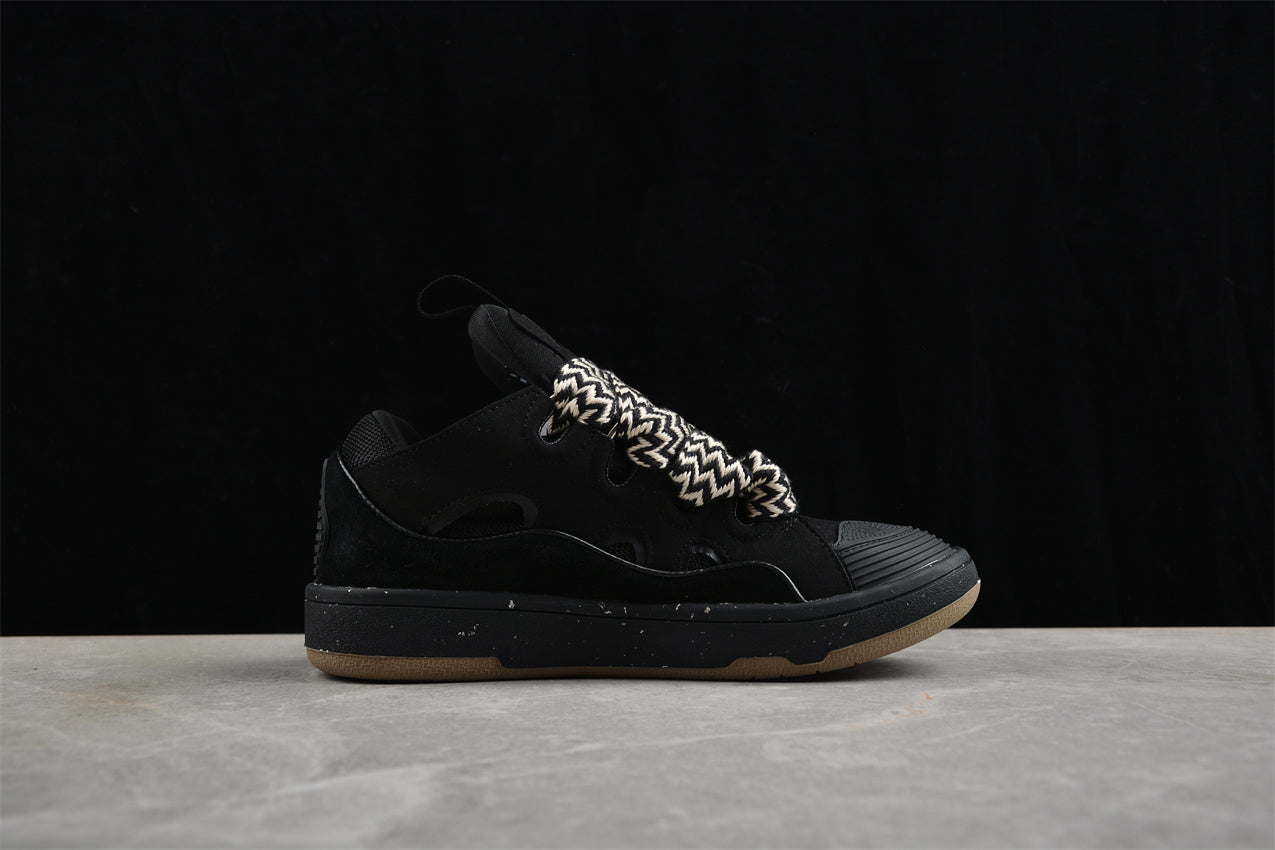Lanvin Leather Curb Sneaker Black - Best Reps Website 2025