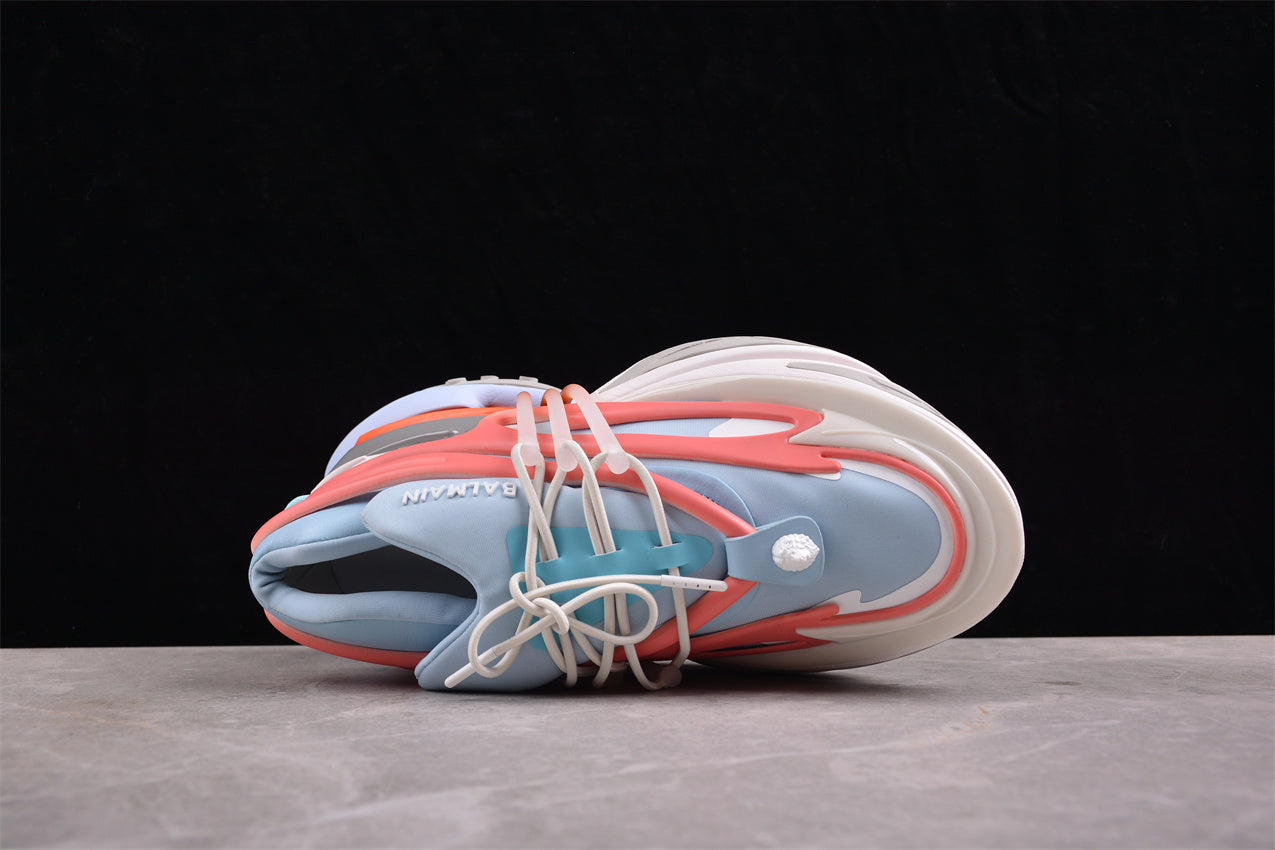 Balmain Unicorn Sneakers Light Blue/White – Neoprene &amp; Leather - Best Reps Website 2025