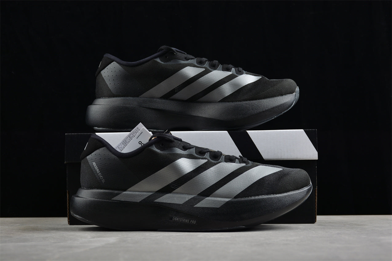 adidas Adizero EVO SL Core Black Iron Metallic - Best Reps Website 2025