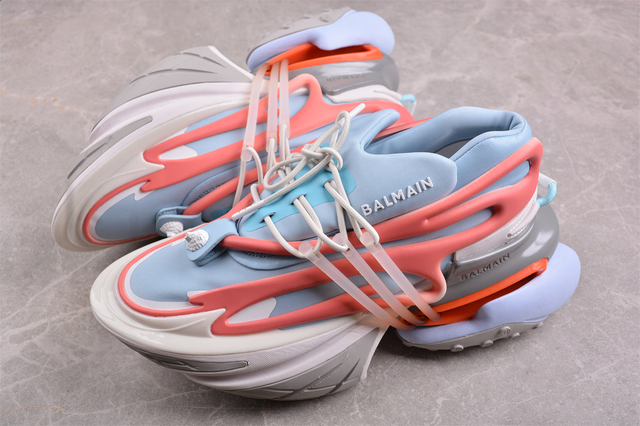 Balmain Unicorn Sneakers Light Blue/White – Neoprene &amp; Leather - Best Reps Website 2025