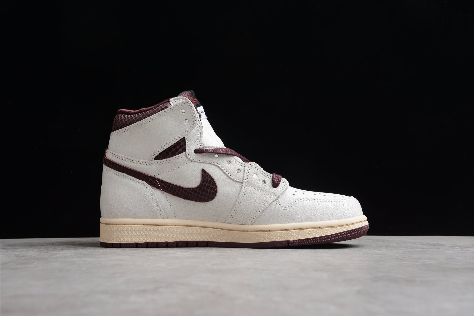 Air Jordan 1 High OG x A Ma Maniére “Sail & Burgundy” - Best Reps Website 2025