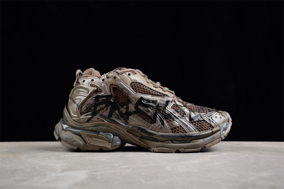 Balenciaga Runner Sneaker 'Graffiti - Dark Taupe/Black' - Best Reps Website 2025