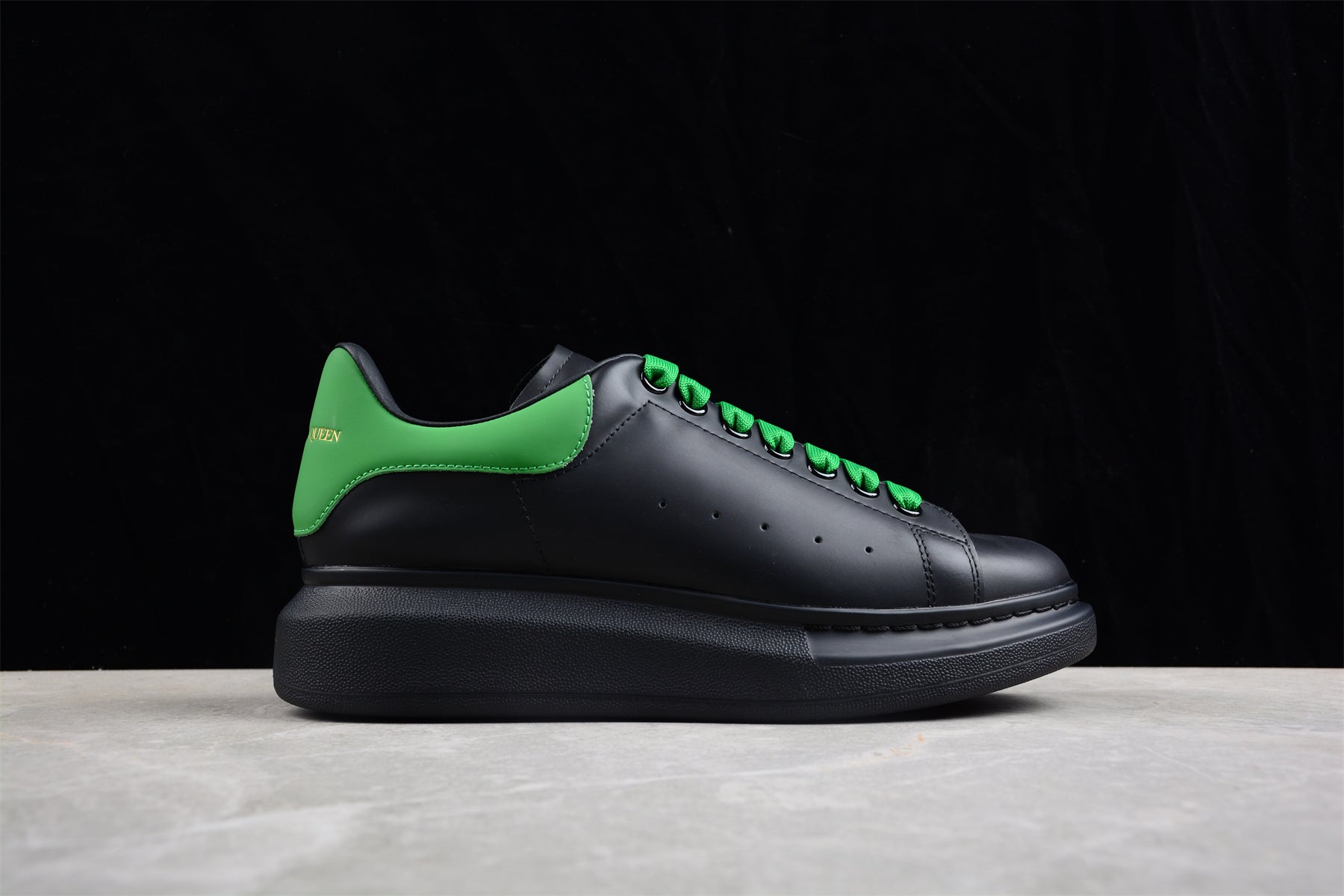 Alexander McQueen Oversized Sneaker in Black/Green - Best Reps Website 2025