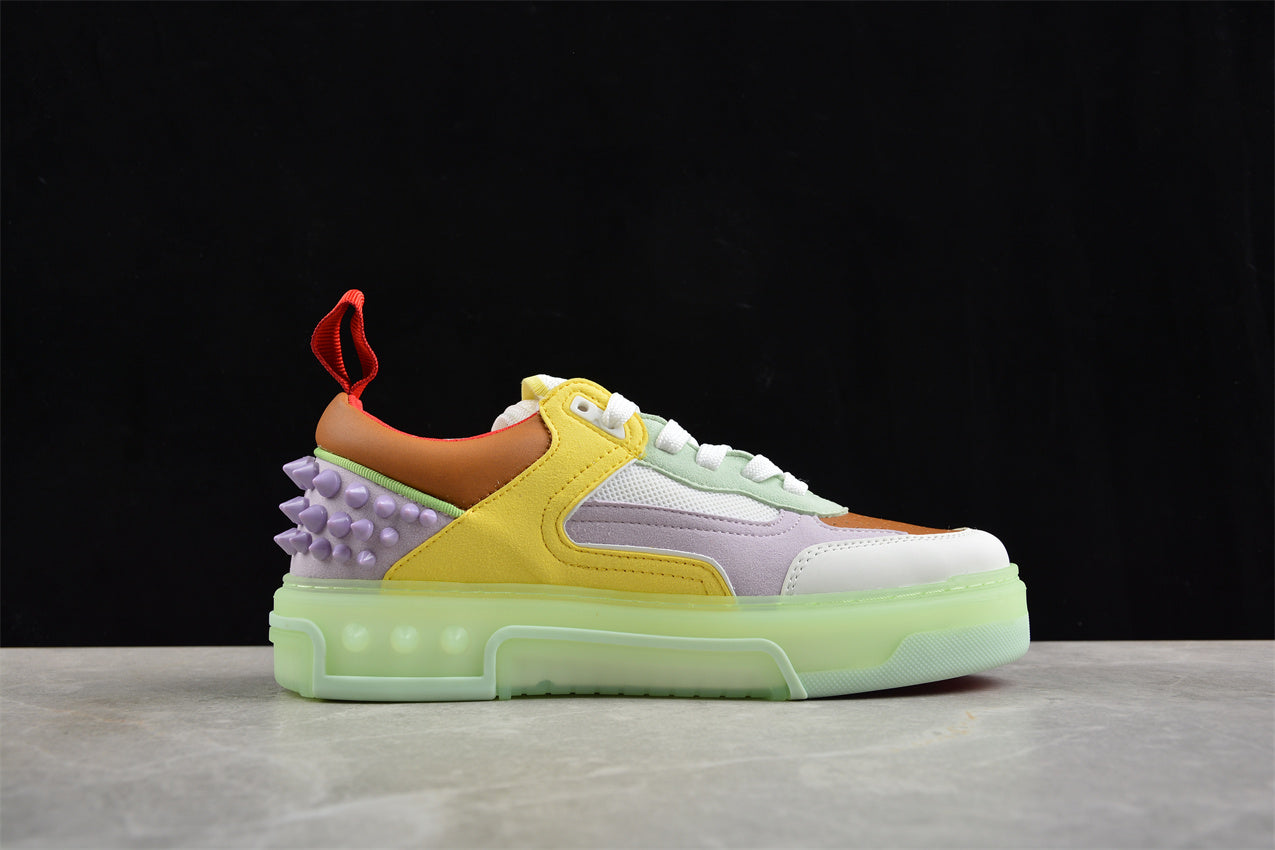 Christian Louboutin Astroloubi Lace-Up Sneakers in Purple