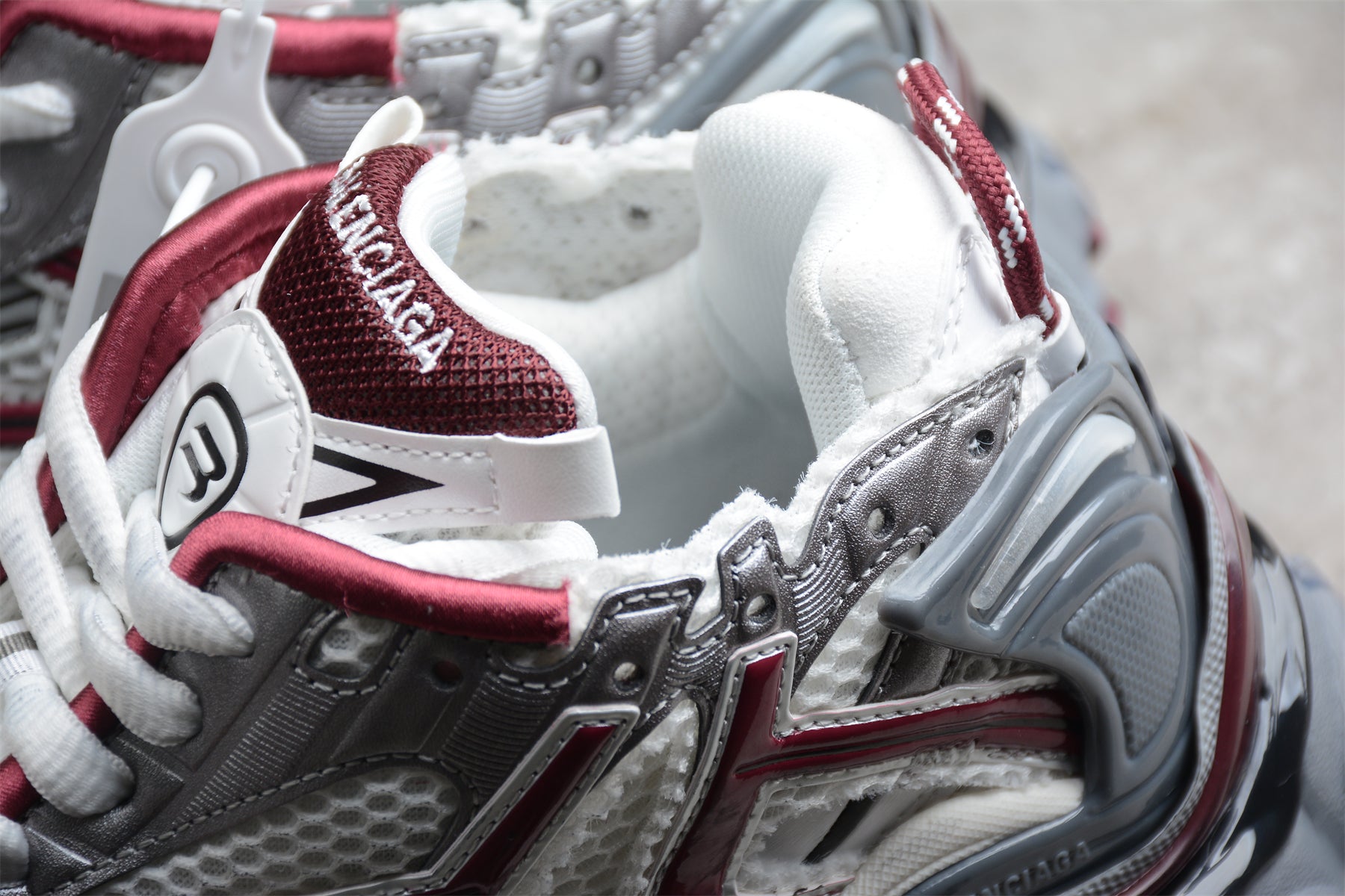 Balenciaga Runner Sneaker in Burgundy/Grey - Best Reps Website 2025