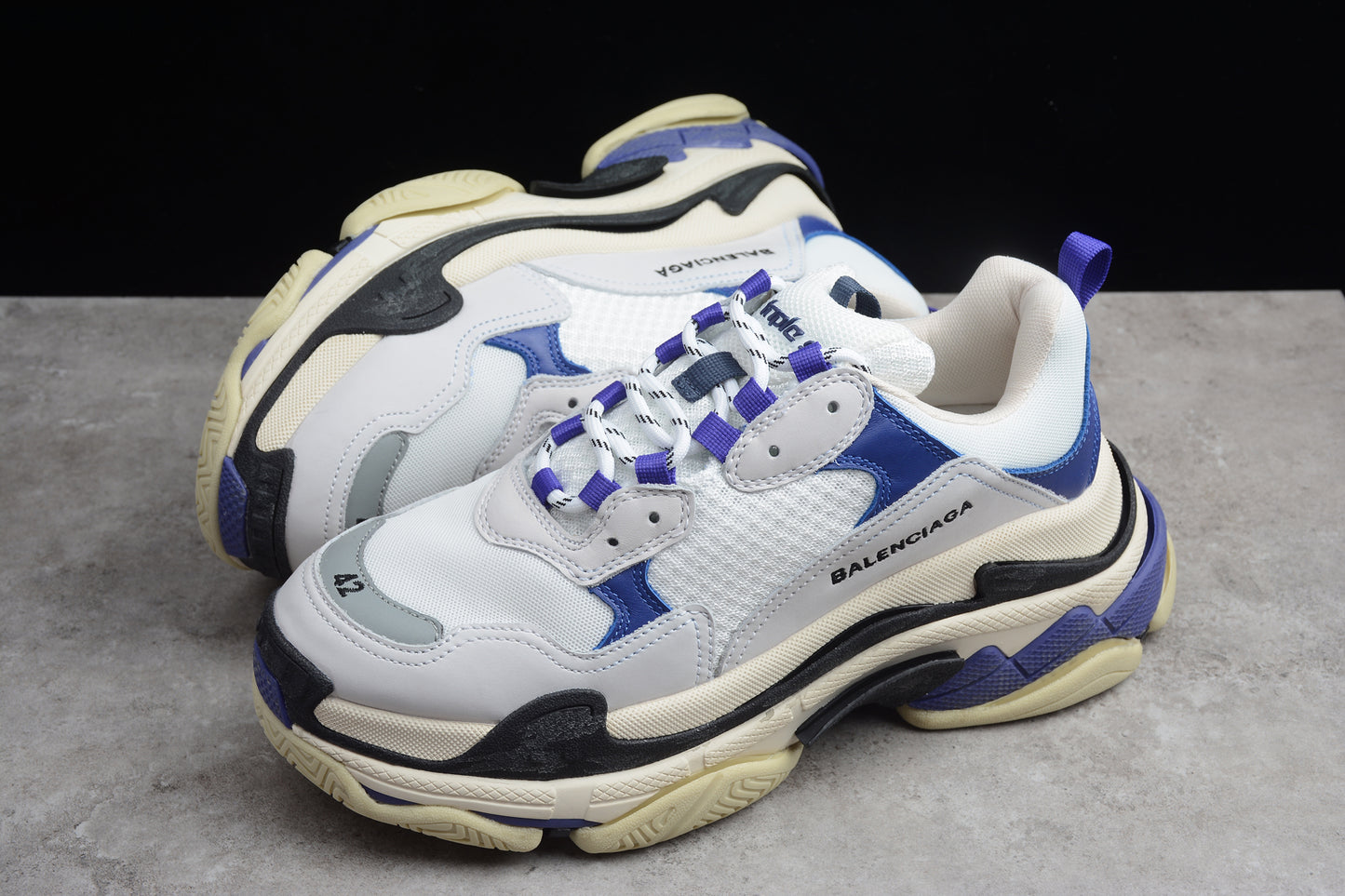 Balenciaga Triple S Sneaker in White/Purple - Best Reps Website 2025