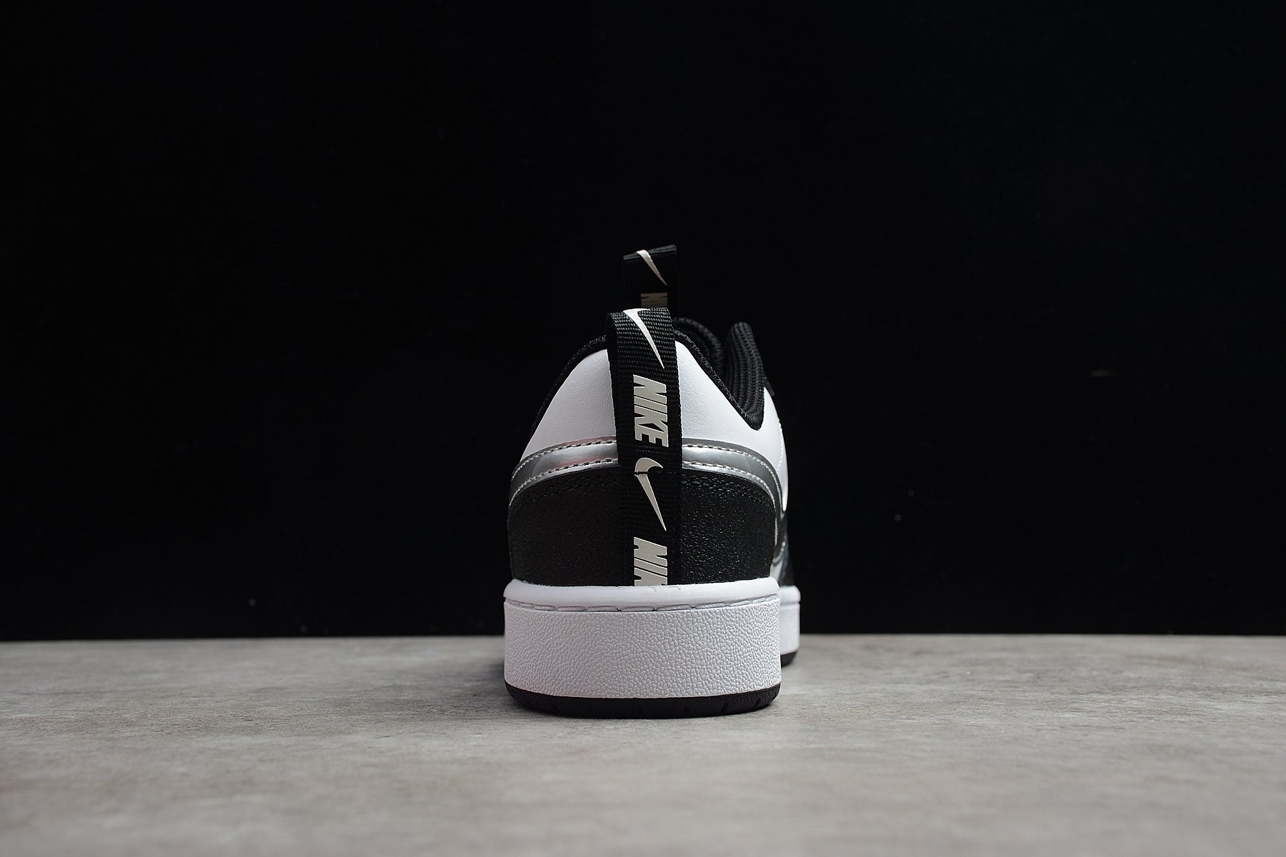 Nike Court Borough Low 2 SE GS "White Metallic Silver"