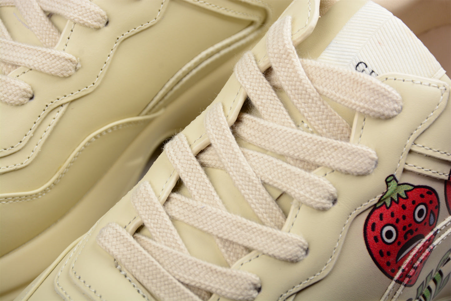 Gucci Rhyton Sneaker With Strawberry Print 'Ivory White' - Best Reps Website 2025