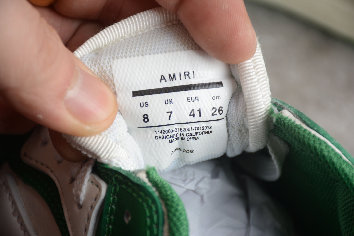 Amiri Skel Top Low 'Green White' - Best Reps Website 2025