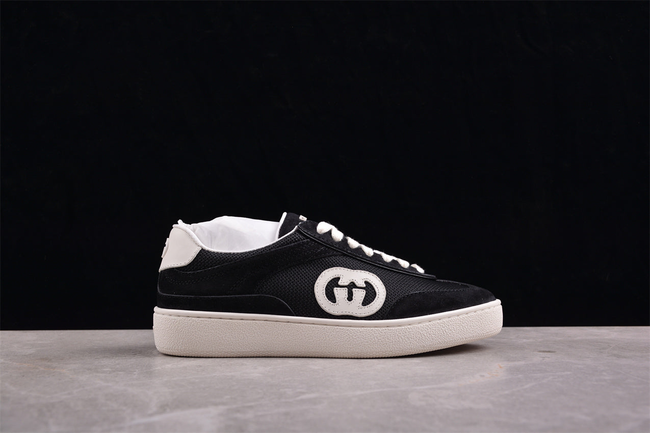 Gucci Interlocking G Black Suede Low Top Sneakers - Best Reps Website 2025