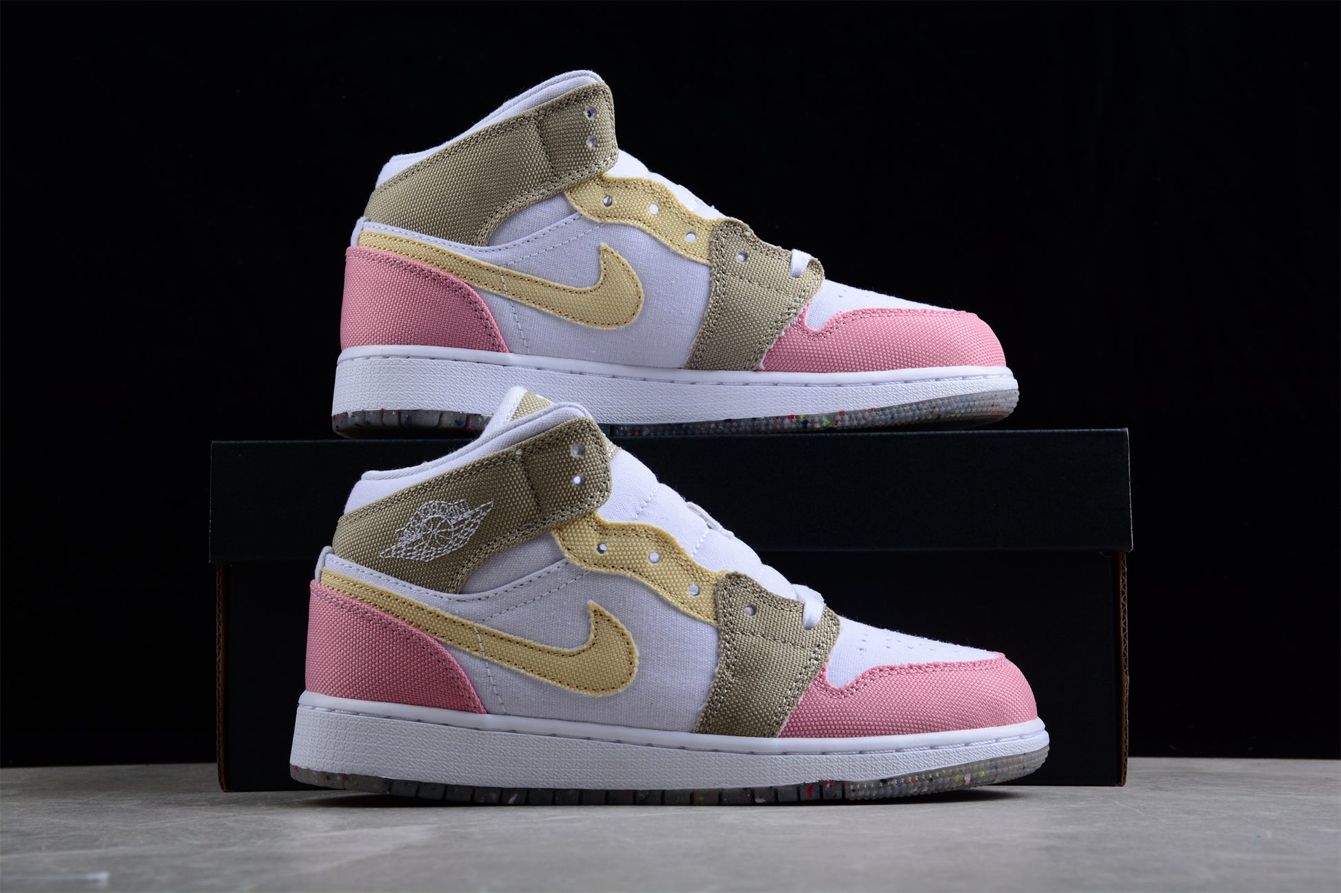 Nike Air Jordan 1 Mid SE White/Vivid Green - Best Reps Website 2025