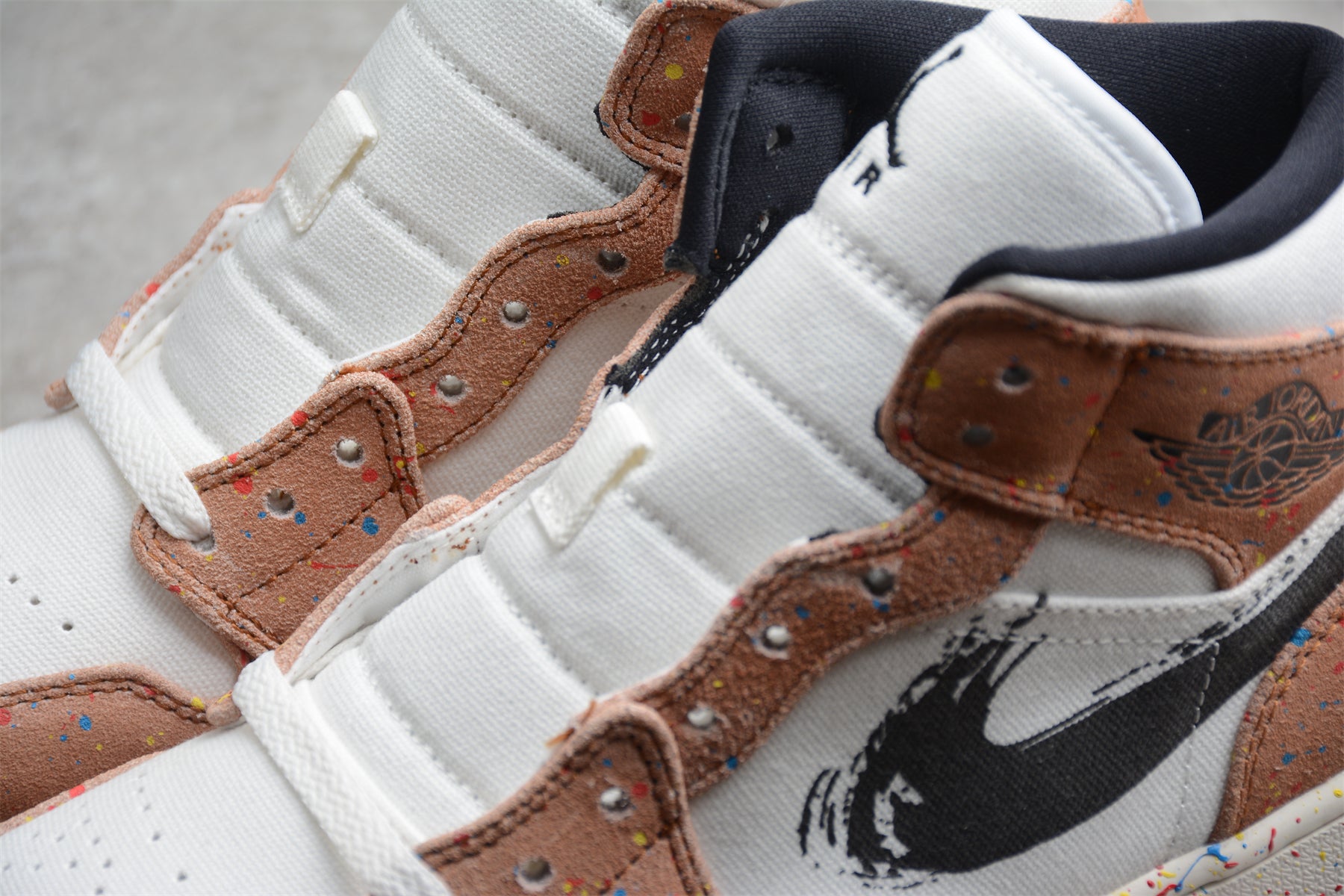 Air Jordan 1 Mid SE GS "Brushstroke Paint Splatter" - Best Reps Website 2025