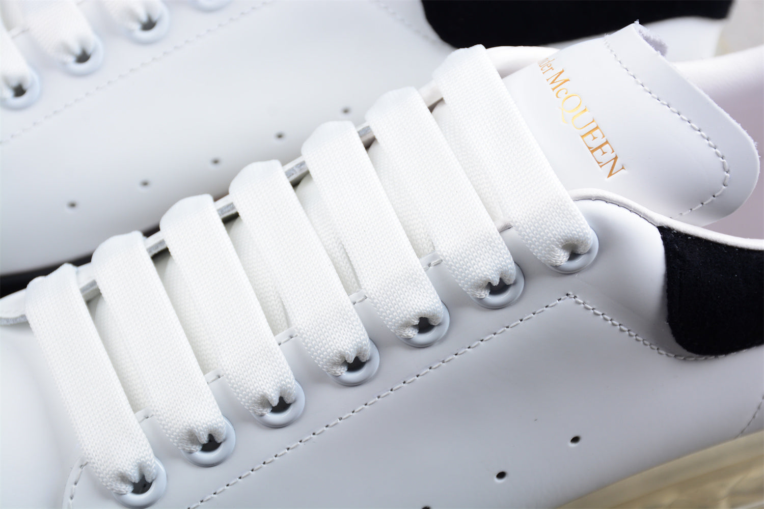 Alexander McQueen Oversized Air Sole Sneaker in White/Black - Best Reps Website 2025