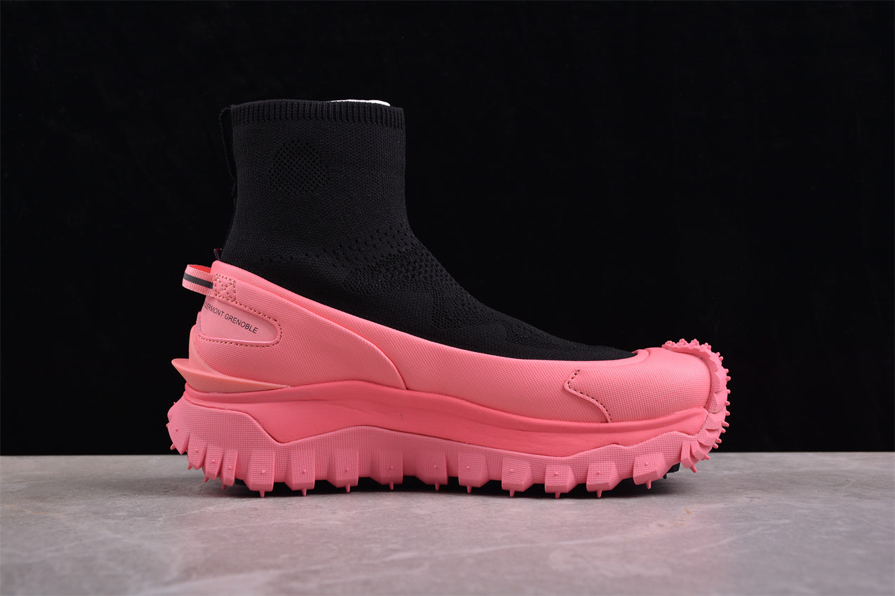 Moncler Trailgrip Sock Sneakers 'Black/Pink' - Best Reps Website 2025
