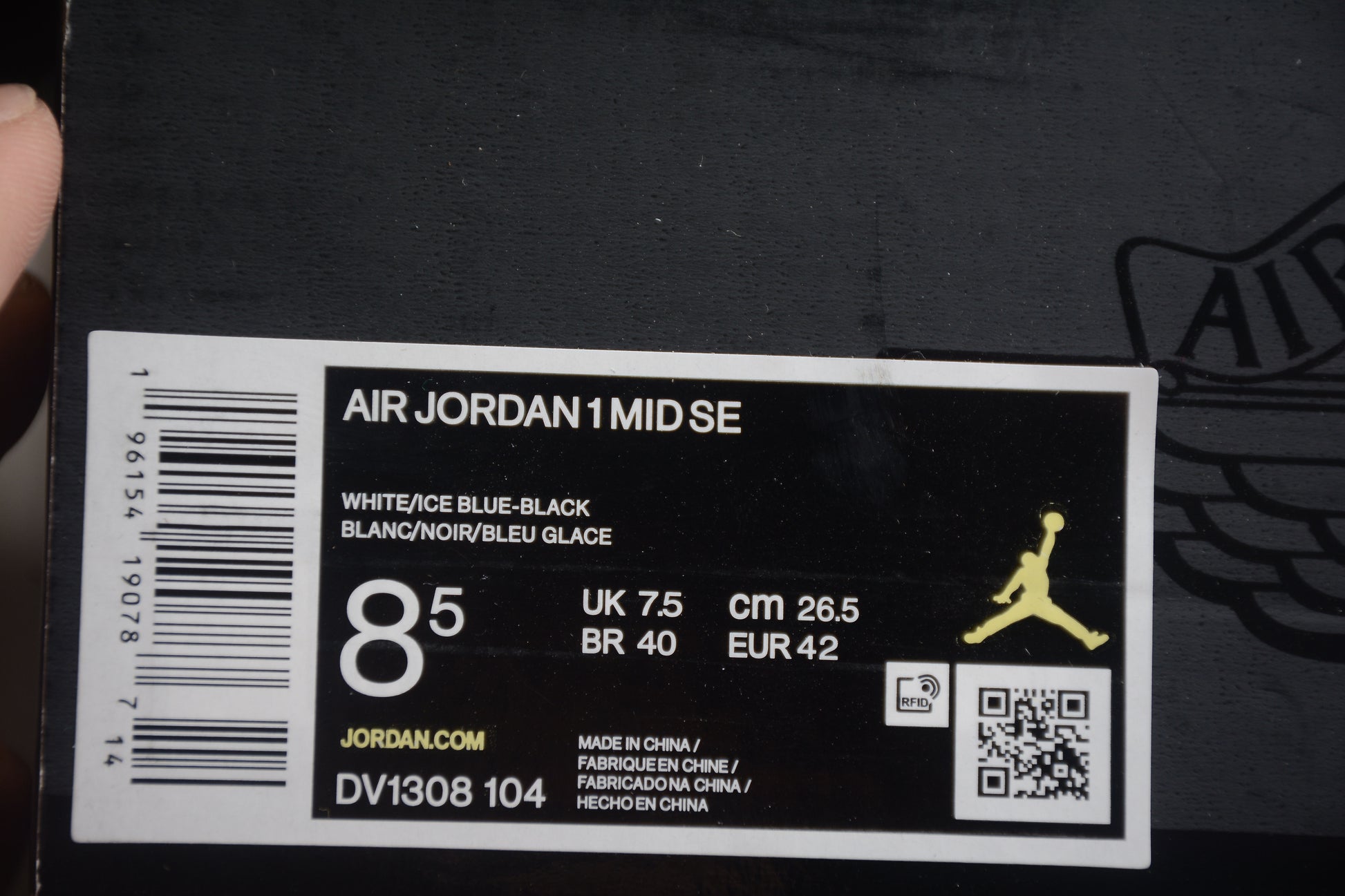 Nike Air Jordan 1 Mid SE "White Ice Blue Black UNC" GS - Best Reps Website 2025