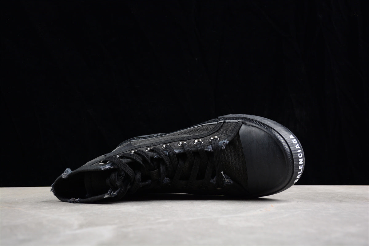 Balenciaga Paris High 'Destroyed - Triple Black' - Best Reps Website 2025