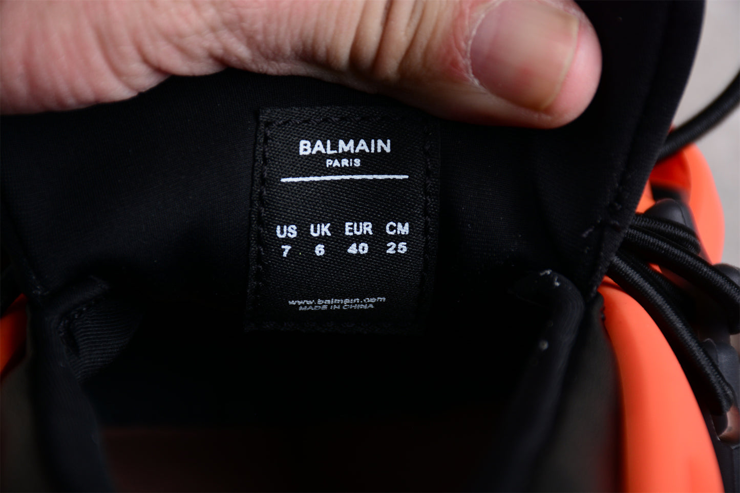 Balmain Unicorn Sneakers in Black/Orange – Neoprene &amp; Leather - Best Reps Website 2025
