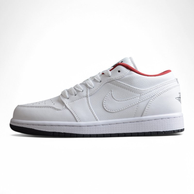 Jordan 1 Low White Gym Red Black (GS)