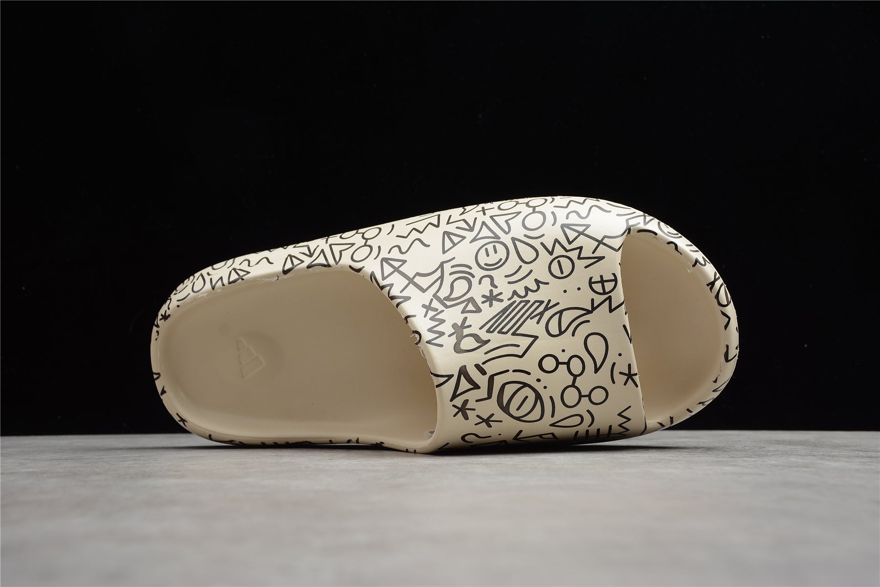 adidas Yeezy Slide "Bone White Black Graffiti" - Best Reps Website 2025