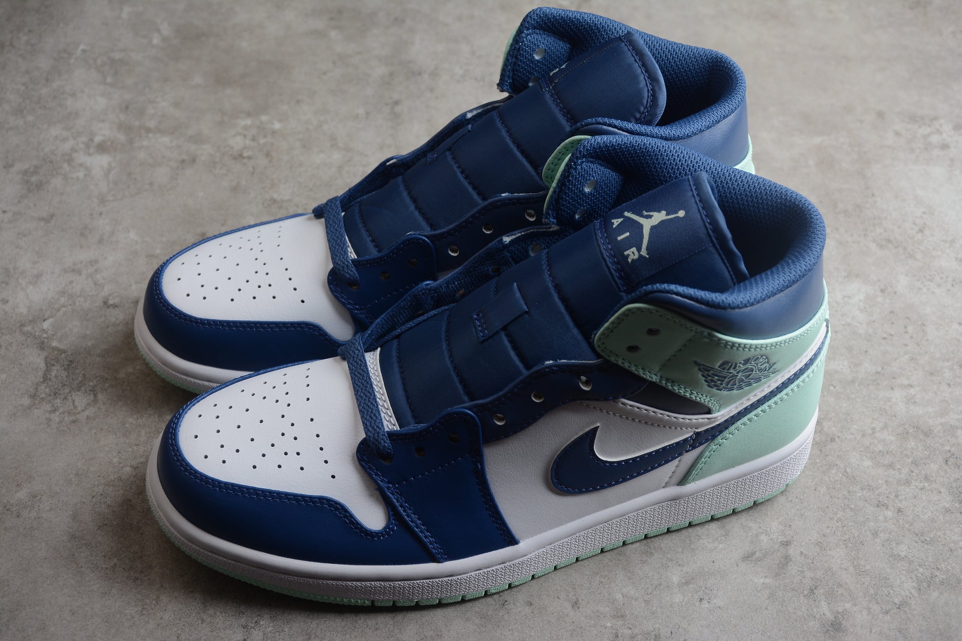Nike Air Jordan 1 Mid Mystic Navy Mint Foam White - Best Reps Website 2025