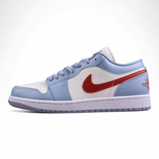 Air Jordan 1 Low 'Blue Whisper Dune Red'