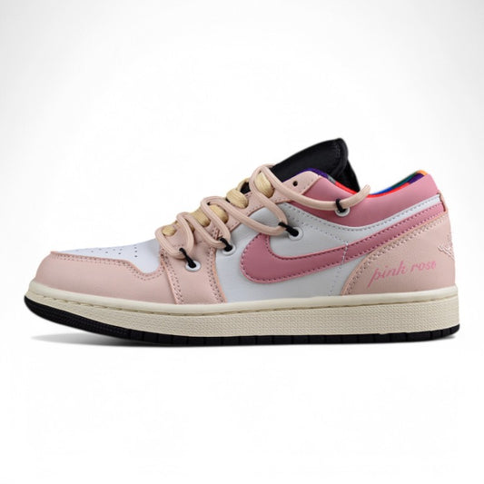 Air Jordan 1 Low FZBB Vintage Basketball Shoes GS "Pink Rose"