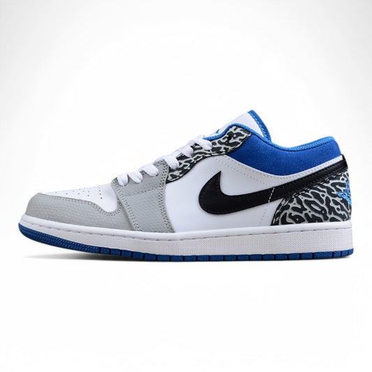 Air Jordan 1 Low "Light Smoke Grey & Dark Marina Blue"