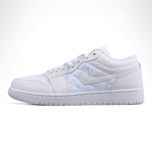Air Jordan 1 Low Quilted "Triple White"