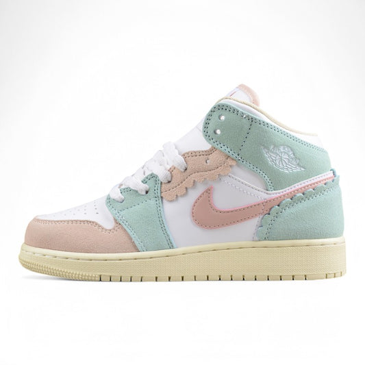 Air Jordan 1 Mid GS "Pink Oxford" (Youth)