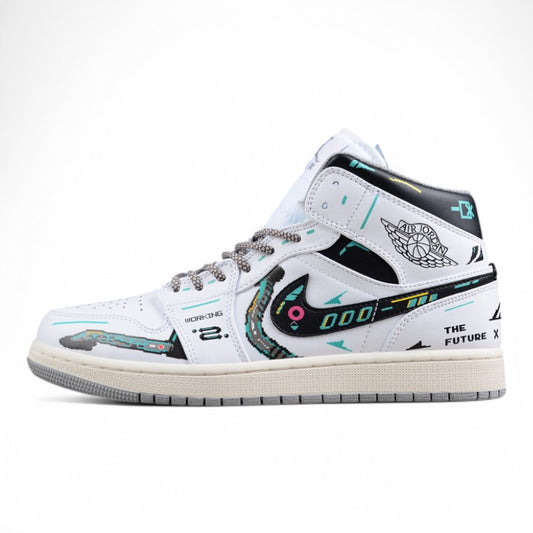 Air Jordan 1 Mid "The Future" White Black