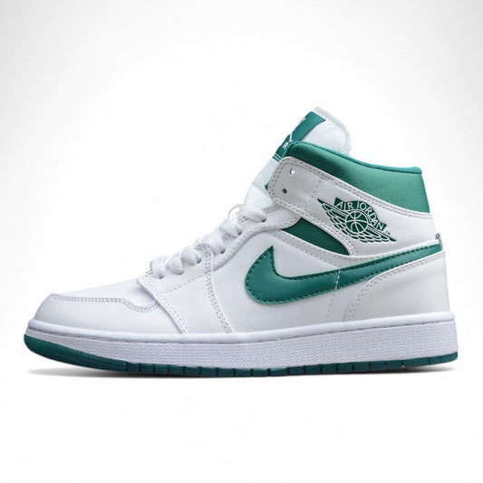 Air Jordan 1 Mid "White/Mystic Green" 