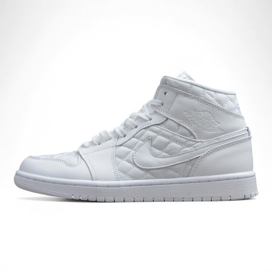 Air Jordan 1 Mid "White Quilted"