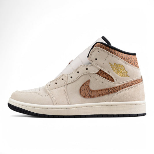 Air Jordan AJ1 Mid "Brown Elephant"