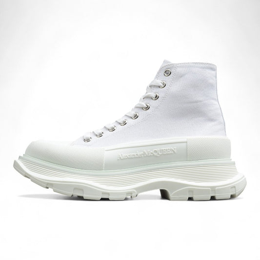 Alexander McQueen Tread Slick Boot Leather White White - Best Reps Website 2025