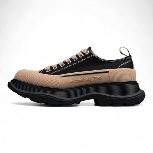 Alexander McQueen Tread Slick Low in Black/Tan - Best Reps Website 2025