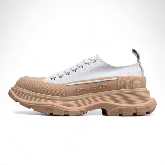 Alexander McQueen Tread Slick Low in White/Tan - Best Reps Website 2025
