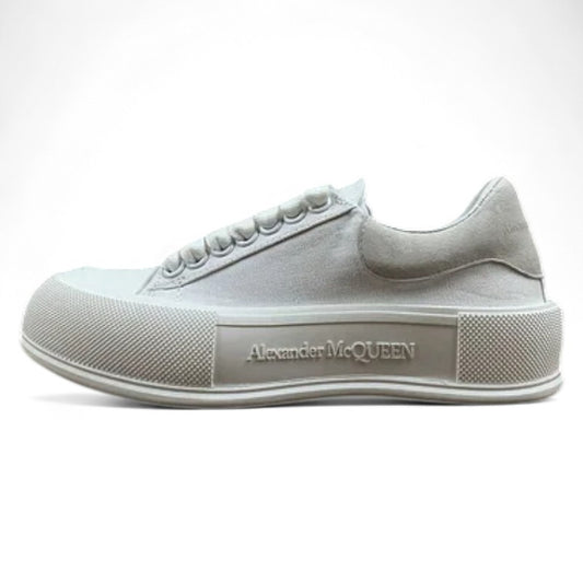 Alexander McQueen Vulcanized Low-Top Sneakers – White