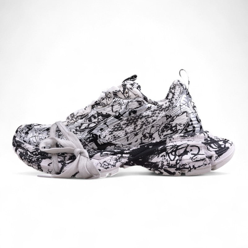 Balenciaga 3XL Extreme Graffiti Sneaker in White/Black - Best Reps Website 2025