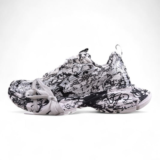 Balenciaga 3XL Extreme Graffiti Sneaker in White/Black - Best Reps Website 2025